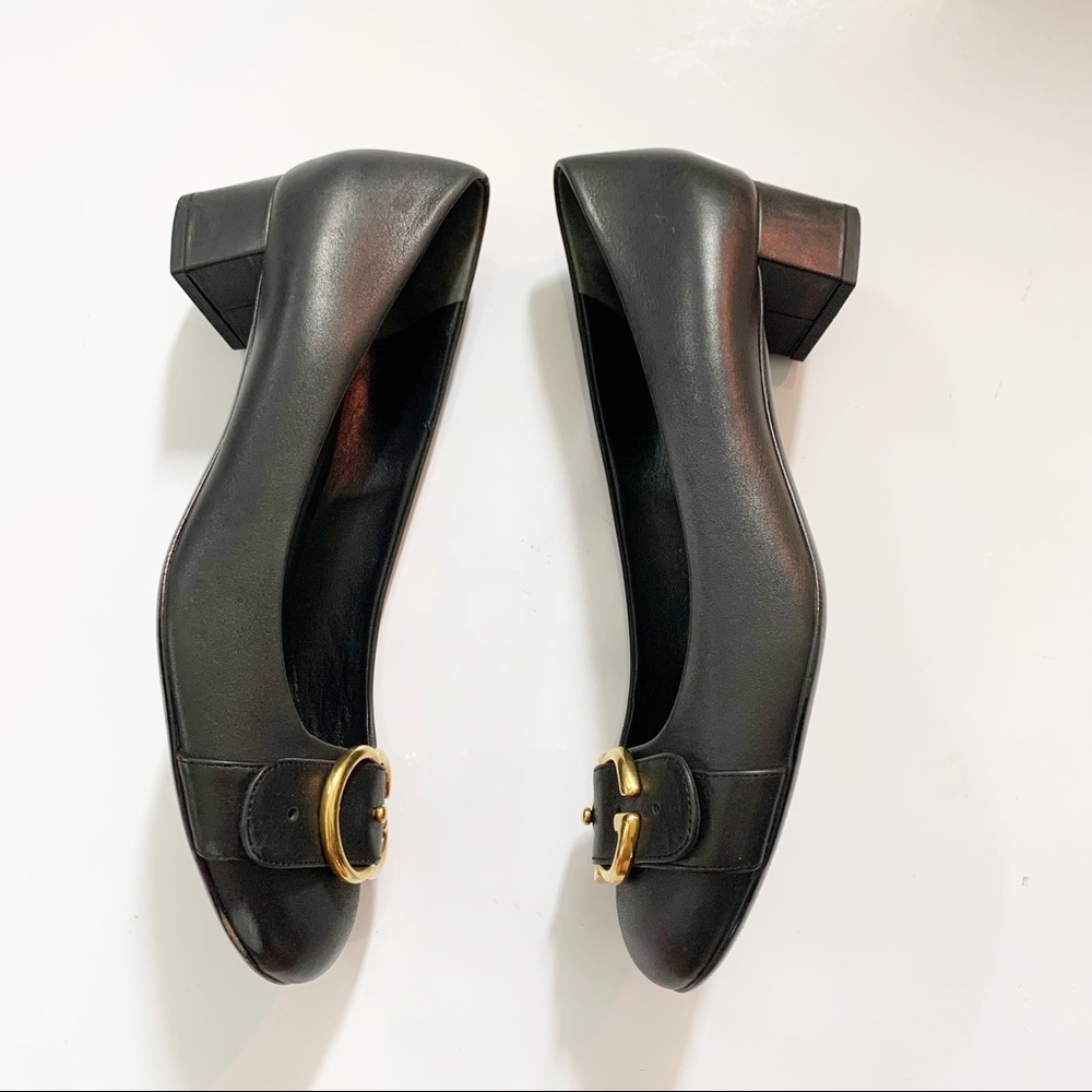 Gucci Sachalin Logo Low-heeled Round Toe Pump - Picture 4 of 13